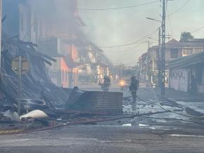 Un incendie ravage une habitation au centre-ville de Cayenne