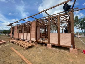La Brique de Guyane expose une maison en kit, Symbio-Flex, à Matoury
