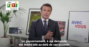 Exclusivité Radio Péyi : Le candidat Emmanuel Macron s'exprime dans une vidéo aux Guyanais avant le 1er tour