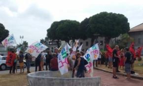 Mobilisation contre la réforme du code du travail à Cayenne