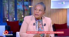 Présidentielle 2022 : Christiane Taubira promeut la vaccination obligatoire plutôt que le pass vaccinal pour éviter l'hypocrisie